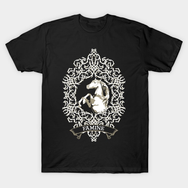 Famine - Horsemen of the Apocalypse T-Shirt by polliadesign